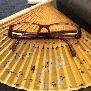 DK purple frame glasses